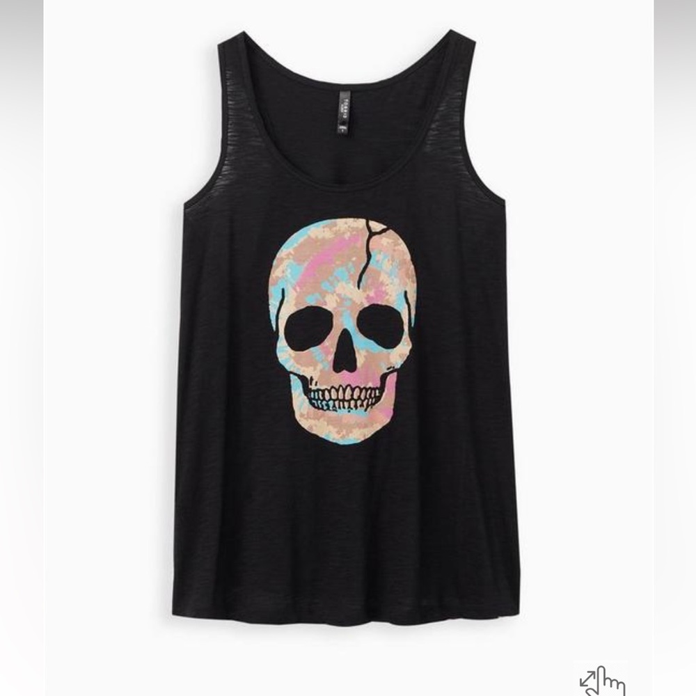NWOT Torrid (6x/30) Skull Racerback Tank